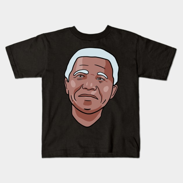 Nelson Mandela Kids T-Shirt by isstgeschichte